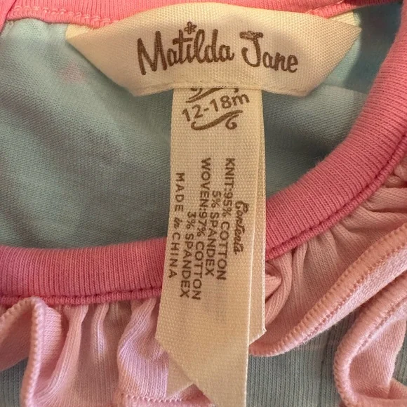 Matilda Jane Gingerbread House Christmas Ruffle Dress Festive and colorful 18 mo - Picture 15 of 16